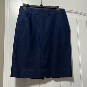 J. Crew Dark Blue Pencil Skirt